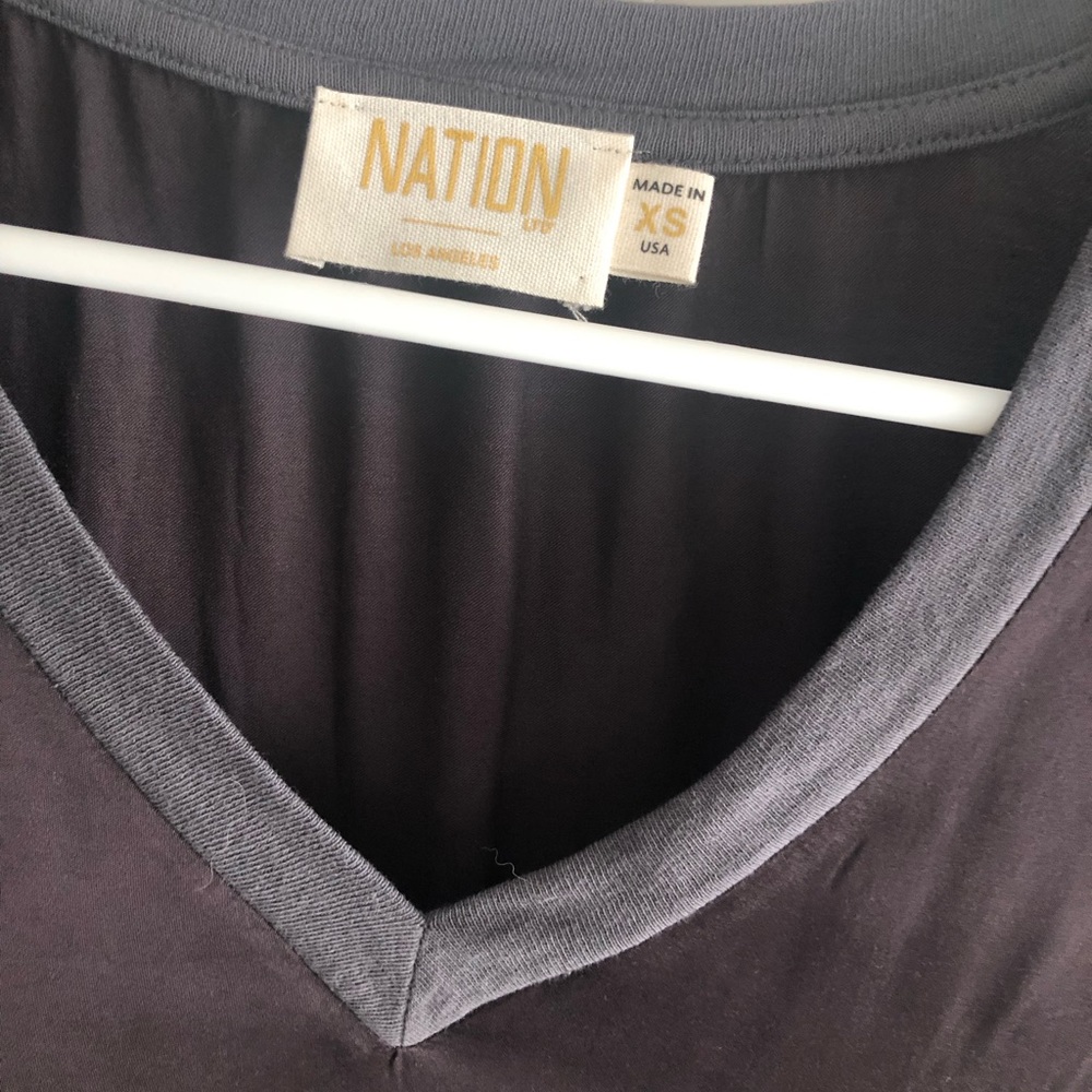 NationLtd June Satin top in graphite